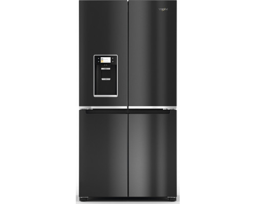 Whirlpool Whirlpool Refrigerator | WQ9I FO2BX EF | Energy efficiency class E | Free standing | Side by side | Height 187.6 cm | No Frost system | Fridge net capacity 355 L | Freezer net capacity 237 L | Display | 41 dB | Black