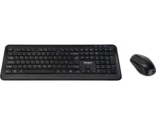 Targus Targus AKM610UK klawiatura Dołączona myszka Uniwersalne RF Wireless QWERTY Angielski Black