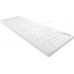 Cherry Contour ACTIVE KEY Flat Profile Hygiene Desktop Sea (AK-C8112-US-W/FR)