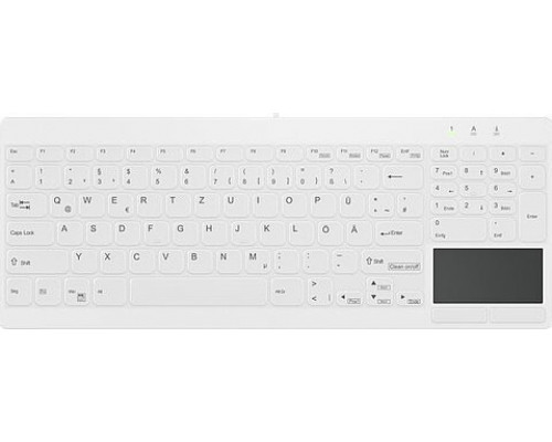 Cherry AK-C7412F MEDIC CORDED KB NOR WRLS TOUCHPAD NUMPAD IP68 WHITE