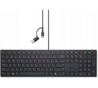 Dell DELL KB525C klawiatura Biuro USB QWERTY Amerykański międzynarodowy Czarny