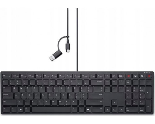 Dell DELL KB525C klawiatura Biuro USB QWERTY Amerykański międzynarodowy Czarny