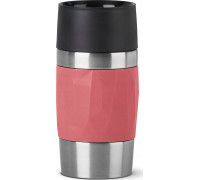 Emsa Emsa TRAVEL MUG Compact thermal mug (coral/stainless steel, 0.3 liters, screw cap)