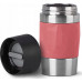 Emsa Emsa TRAVEL MUG Compact thermal mug (coral/stainless steel, 0.3 liters, screw cap)