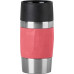 Emsa Emsa TRAVEL MUG Compact thermal mug (coral/stainless steel, 0.3 liters, screw cap)