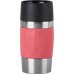 Emsa Emsa TRAVEL MUG Compact thermal mug (coral/stainless steel, 0.3 liters, screw cap)