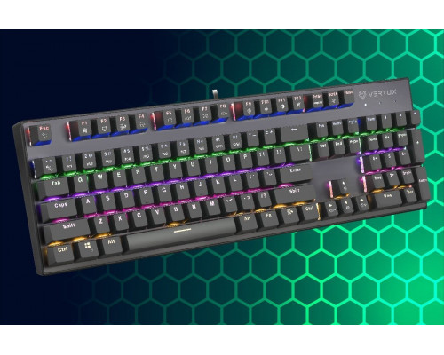 Vertux Vertux Mechaniczna Blue anti-ghosting MECH Tactical QWERTY RGB