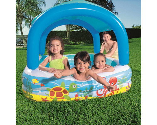 Bestway Swimming pool z baldachimem, blue, 140 x 140 x 114 cm, 52192 Lumarko!