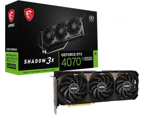 *RTX4070TiSuper MSI GeForce RTX 4070 Ti SUPER 16G Shadow 3X OC 16GB GDDR6X