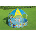 Amazon Bestway Swimming pool Rack dla dzieci z zadaszeniem Steel Pro UV Careful 8' x 20/2.44m x 51cm 56432