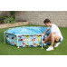 Amazon Bestway Swimming pool Rack dla dzieci z zadaszeniem Steel Pro UV Careful 8' x 20/2.44m x 51cm 56432