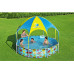 Amazon Bestway Swimming pool Rack dla dzieci z zadaszeniem Steel Pro UV Careful 8' x 20/2.44m x 51cm 56432