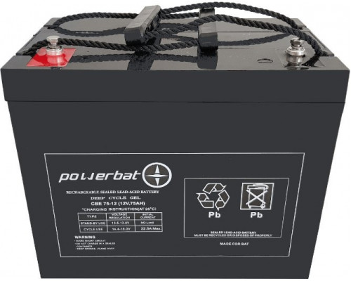 PowerBat Akumulator GEL 12V 75Ah POWERBAT Deep Cycle