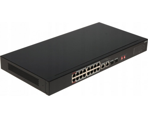 Switch Dahua Technology Switch  Dahua S3218-16ET-135 16x10/100M 2x10/100/1000M PoE 2xSFP Combo