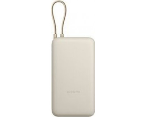 Xiaomi Xiaomi 33W Power Bank (Integrated Cable) | 20000 mAh | USB-C/USB-C cable/USB-A | Tan