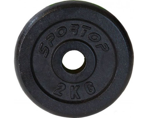 Sportop load black cast iron 2 kg fi28