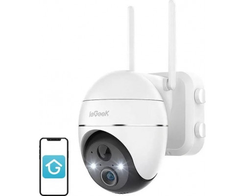 ieGeek Bezprzewodowa kamera zewnętrzna WiFi 3MP ZS-GX1S Biała