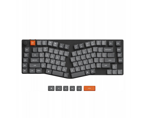 Keychron K15 Max (Alice Layout) QMK Wireless Custom Mechanical Keyboard White Backlight / Low Profile Gateron Mechanical / Red