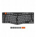 Keychron K15 Max (Alice Layout) QMK Wireless Custom Mechanical Keyboard White Backlight / Low Profile Gateron Mechanical / Red