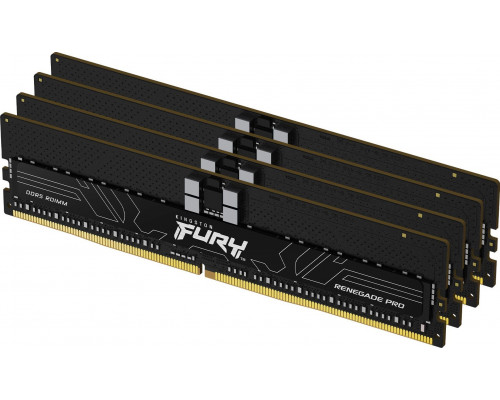 KINGSTON 128GB 6800MT/s DDR5 ECC Reg CL34 DIMM Kit of 4 FURY Renegade Pro XMP