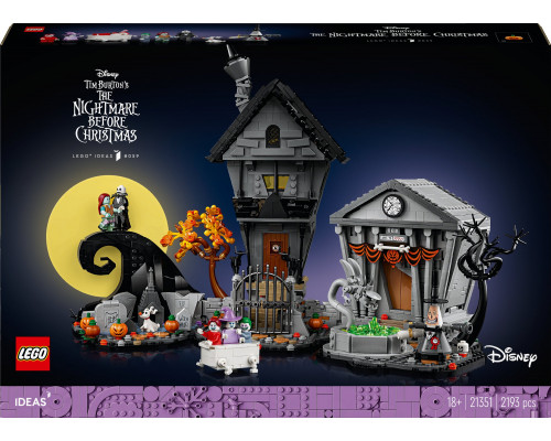 LEGO Ideas Disney: Miasteczko Halloween Tima Burtona (21351)