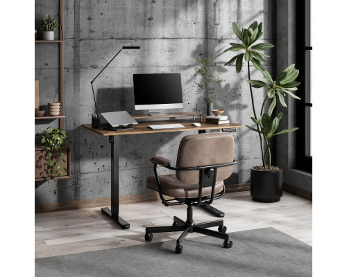 Gaming galds SENSE7 NOJO LIGHT Ciemnobrązowe 120 cmx60 cm