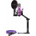 Rode NT1 Signature fioletowy + kabel XLR + statyw biurkowy (BUROINT1PU)