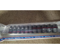 KT SOCKET SET 1/4" 11PCS SHORT 12K. 5/32"-1/2" RAIL