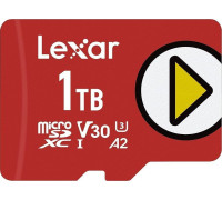 SD  Lexar PLAY MicroSDXC 1 TB Class 10 UHS-I/U1 A2 V30 (LMSPLAY001T-BNSNG)