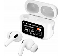 TWS bluetooth A9 Powerbank dotykowy ekran white