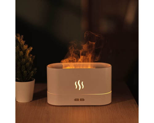 PLATINET FLAME AROMA DIFFUSER HUMIDIFIER NAWILŻACZ POWIETRZA 180ML 4,5W WHITE [46110]