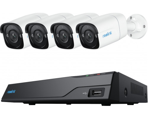 Reolink | Super HD Security Camera System | NVS8-5MB4 | Bullet | 5/4 MP | f=4.0mm fixed; F=2.0 | Power over Ethernet (PoE) | IP67 | H.265 | Micro SD, Max. 256GB