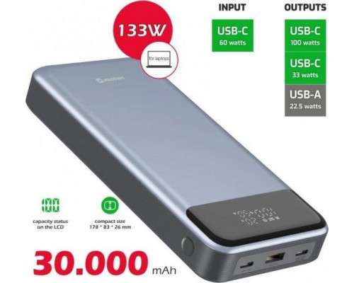 Swissten Power Bank 133W 30000 mAh
