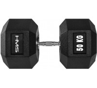 HMS ‎‎Hantel Hex Pro rubberized 1 x 50 kg