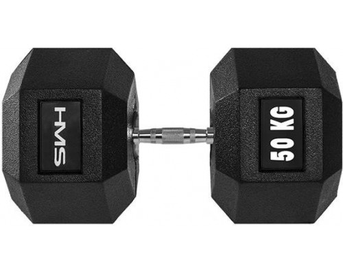 HMS ‎‎Hantel Hex Pro rubberized 1 x 50 kg