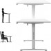 Gaming galds Mark Adler Leader 7.6 White White 160 cm x 80 cm