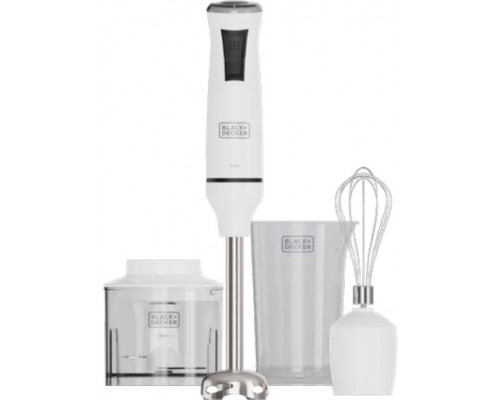 Black & Decker BXHBA750E hand blender set 750W white