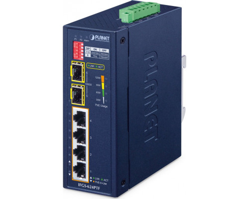 PLANET Netzwerkgerte   Fast Ethernet (10/100) Support PoE Blue