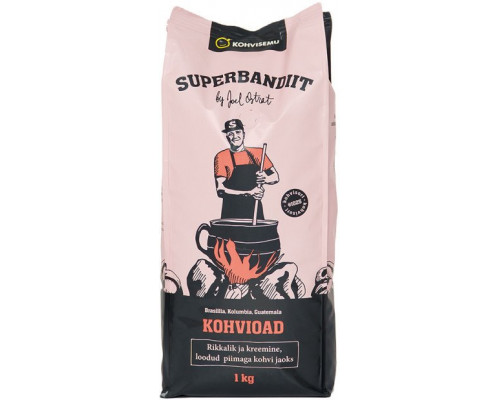 Coffee beans Superbandiit #1025 by Joel Ostrat, 1 kg (for fans of milky coffees)