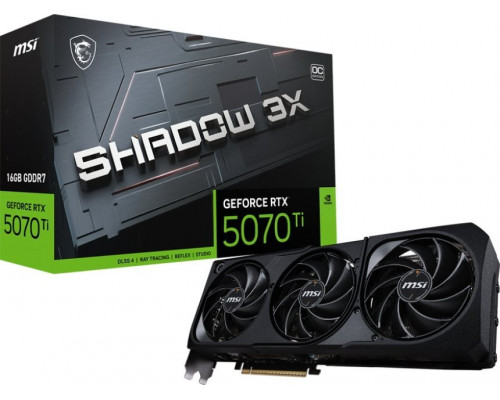 MSI GeForce RTX 5070 Ti 16G Shadow 3X OC 16GB GDDR7 DLSS4