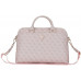 Bag Guess 4G Zipper Pocket Triangle Logo 15" pink
