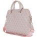 Bag Guess 4G Zipper Pocket Triangle Logo 15" pink
