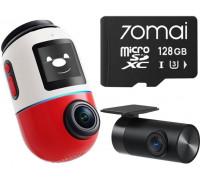 70mai Omni X800 4K set Red + karta 70mai SD 128GB