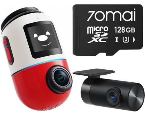 70mai Omni X800 4K set Red + karta 70mai SD 128GB