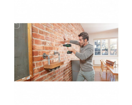 bosch powertools Bosch cordless combi drill UniversalImpact 18V + SystemBox (green/Kolor: CZARNY, Li-ion battery 1.5Ah + 2.5Ah, case + 210-piece accessories, POWER FOR ALL ALLIANCE)