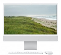 APPLE iMac Z1K1 59,62cm 23,5Zoll Standardglas M4 10C CPU/10C GPU/16C N.E. 24GB 512GB SSD Gbit Eth MM NumKey TID DE Silber