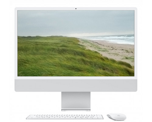 APPLE iMac Z1K1 59,62cm 23,5Zoll Standardglas M4 10C CPU/10C GPU/16C N.E. 24GB 512GB SSD Gbit Eth MM NumKey TID DE Silber