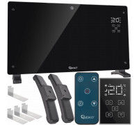 convectorowy szklany black z LCD, pilotem sterowania i WiFi 2500W (1)