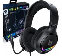 Onikuma ONIKUMA X31 gaming nauszne RGB : Kolor - czarny