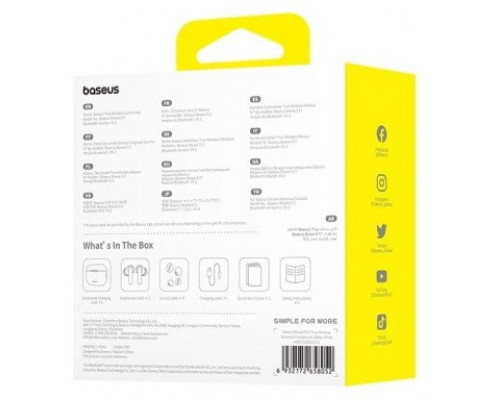 wireless Baseus Bowie E17 (white)